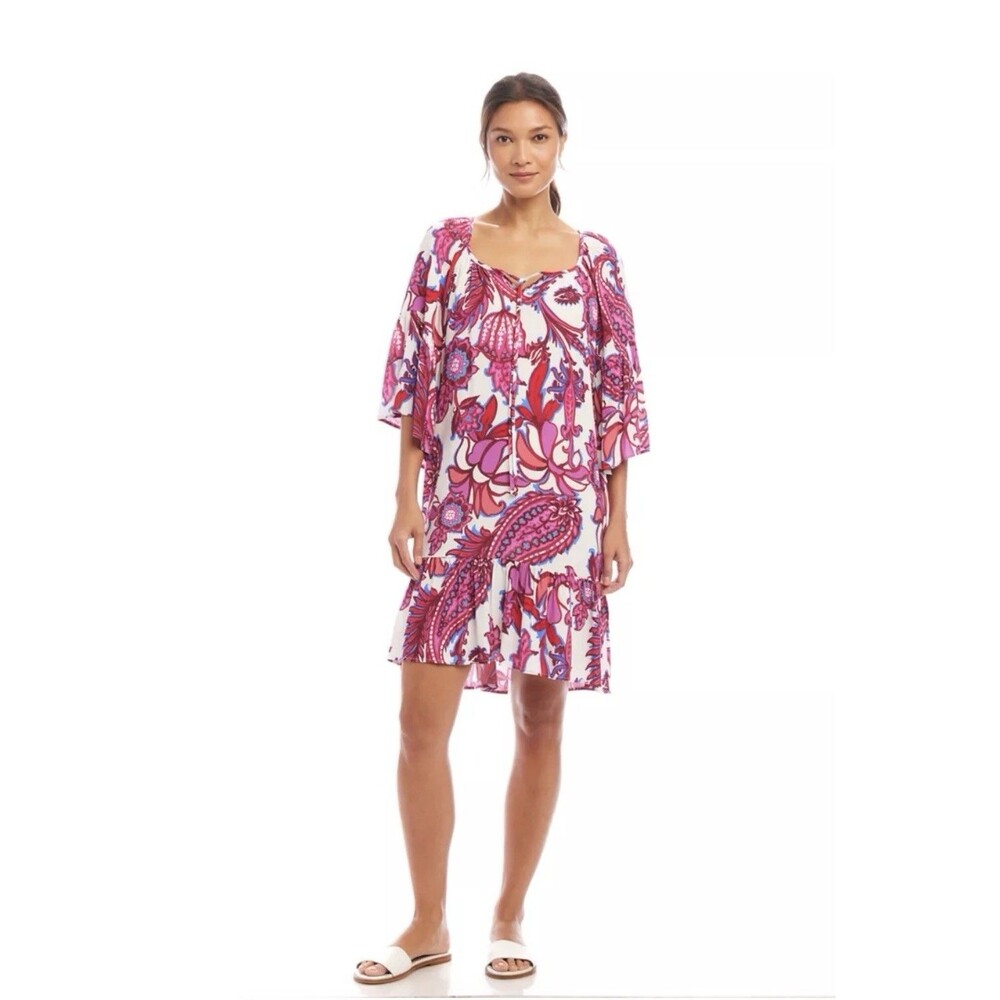 Karen Kane Ruffle Hem Dress-XS